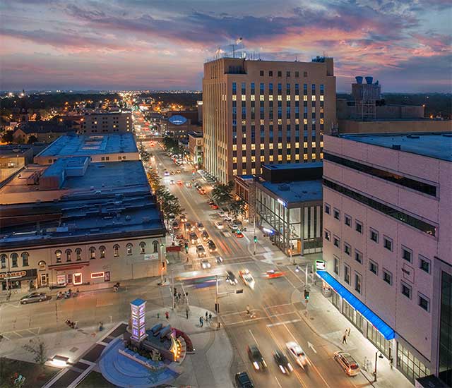 Downtown Neenah-Appleton Wisconsin